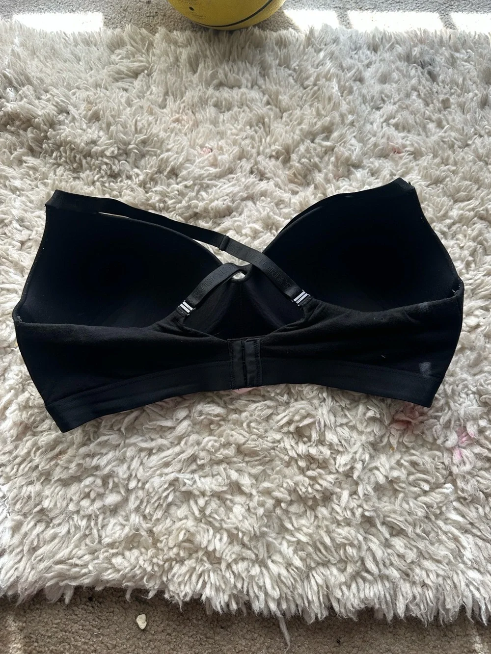 Victoria's Secret Perfect Shape Shine Patch Black Push-Up Bra Size 40DD